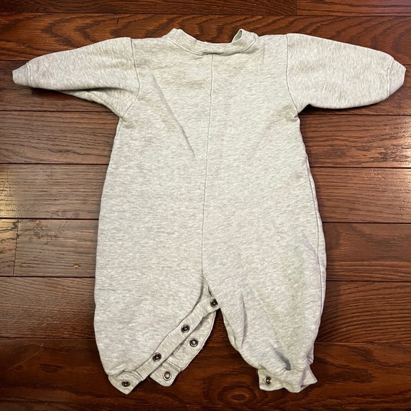 Old Navy Heather Gray Baby Jumpsuit Vintage Y2K Size 3-6 Months - Picture 3 of 4